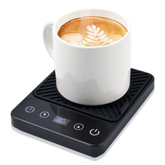 6-Temp Electric Coffee Mug Warmer with LED Display and Touch-Tech Controls in Black