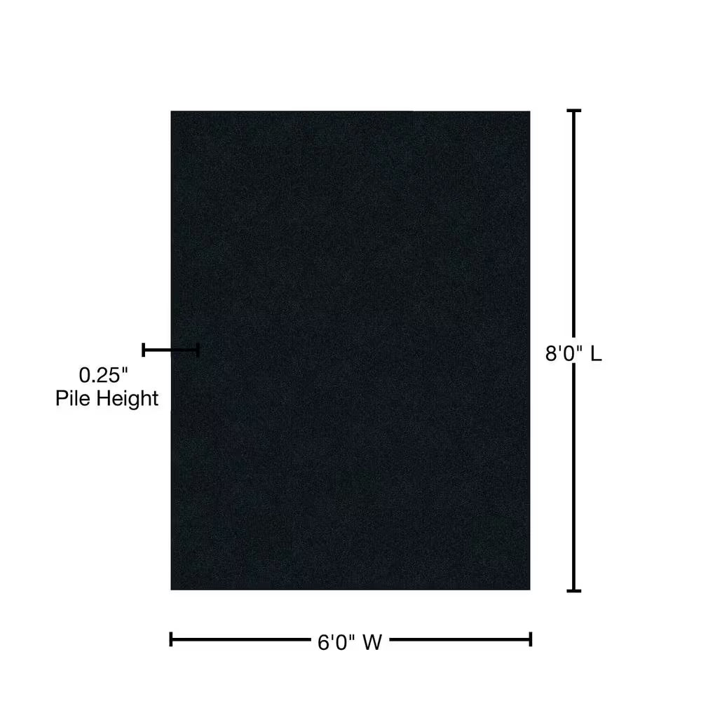 Wide Wale Grey 6 Ft. X 8 Ft. Indoor/Outdoor Area Rug