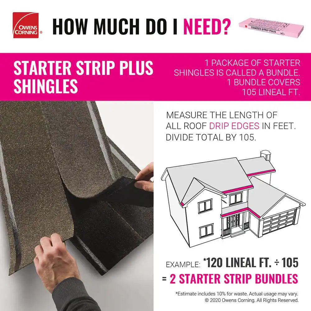 Starter Strip plus Starter Shingle (105 Lin. Ft.) Roofing Starter Strip