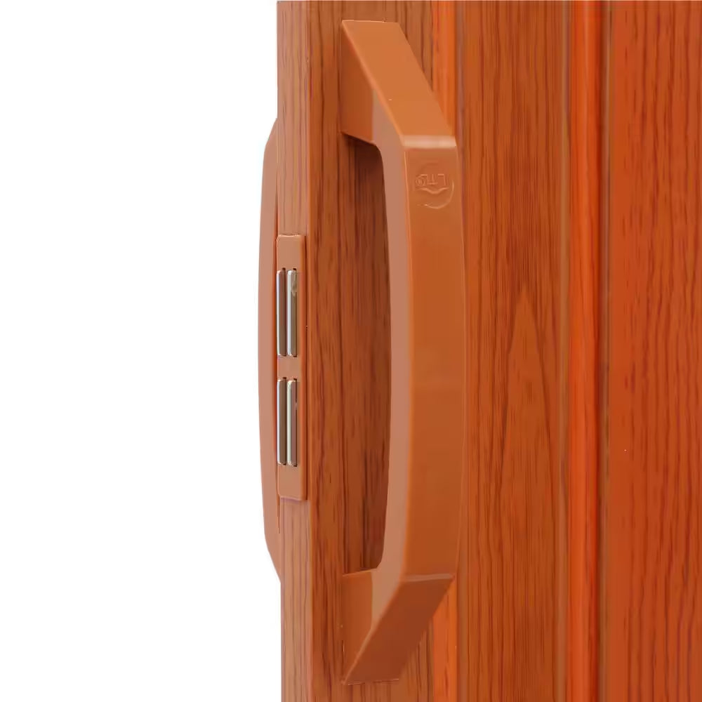 36.875 In. X 78.75 In. Fruitwood Vinyl Accordion Door with Hardware