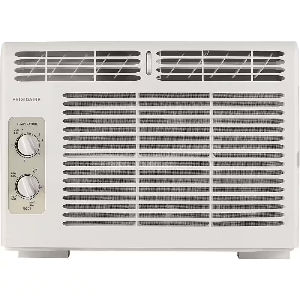 5,000 BTU Window Air Conditioner Cools 150 Sq. Ft. with Mechanical Controls in White 115V