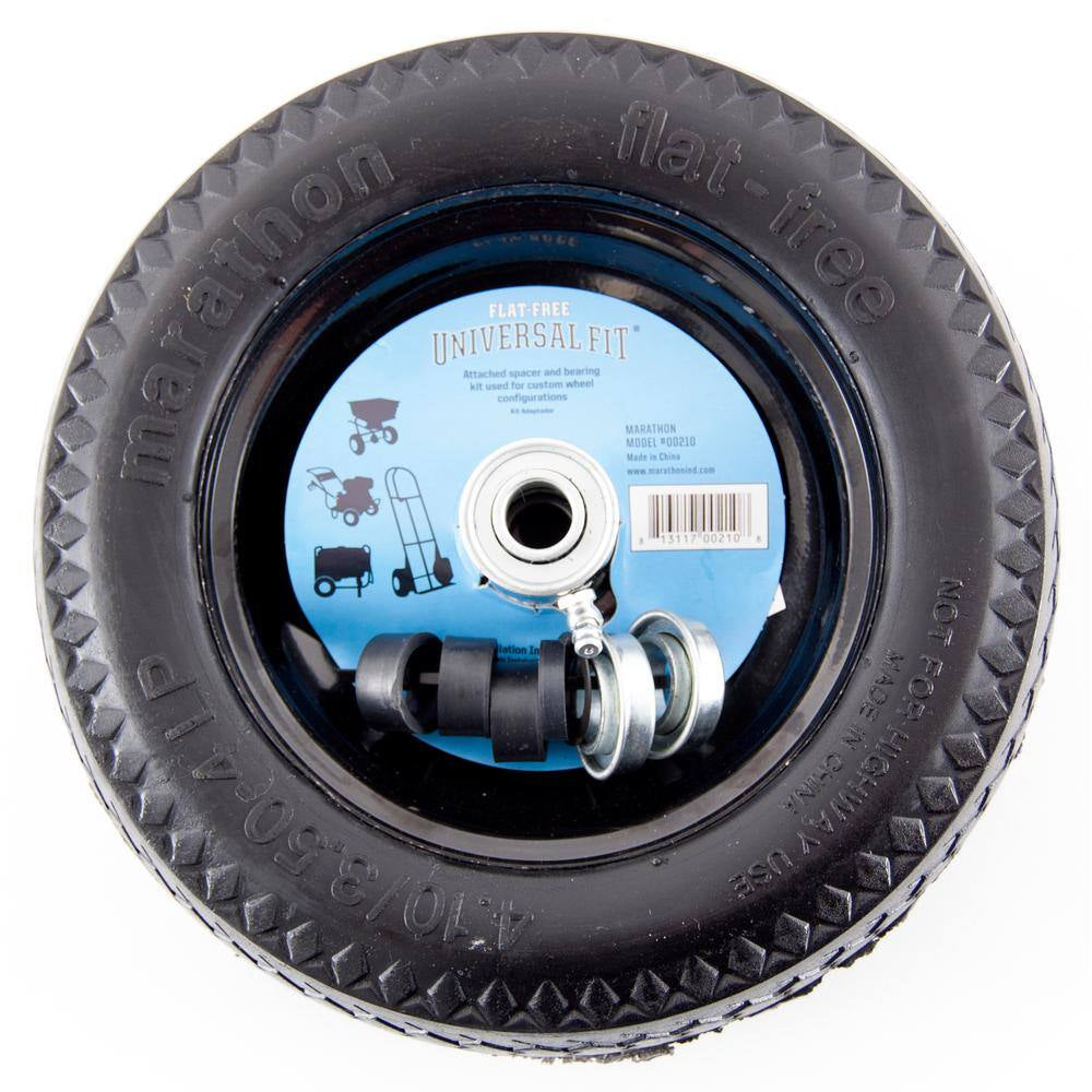 10.5 In. Flat Free Universal Hand Truck Wheel