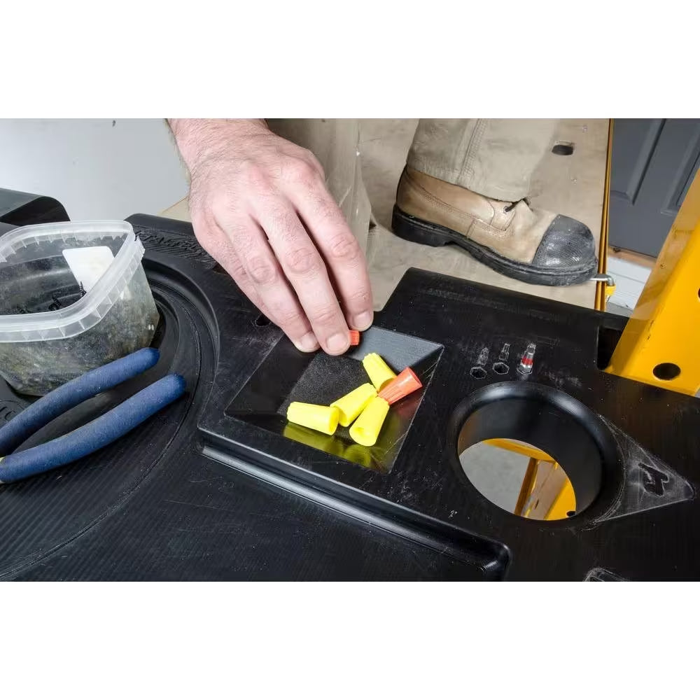 Jobsite 30 In. X 20 In. X 3 In. Polypropylene Tool Box Tray, Parts and Accessories Holder/Organizer for Scaffold