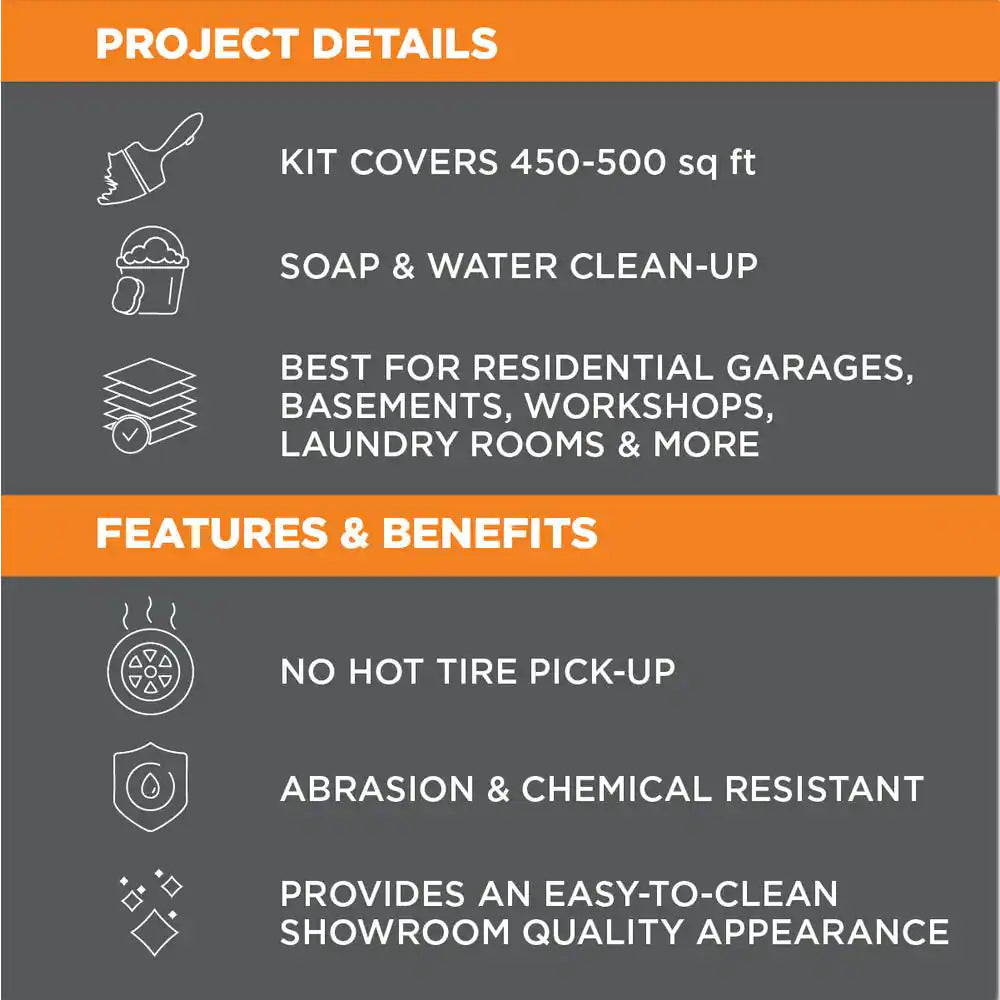 Epoxyshield 240 Oz. Gray High-Gloss, Low Voc 2-Part Epoxy Concrete Basement and Garage Floor Kit