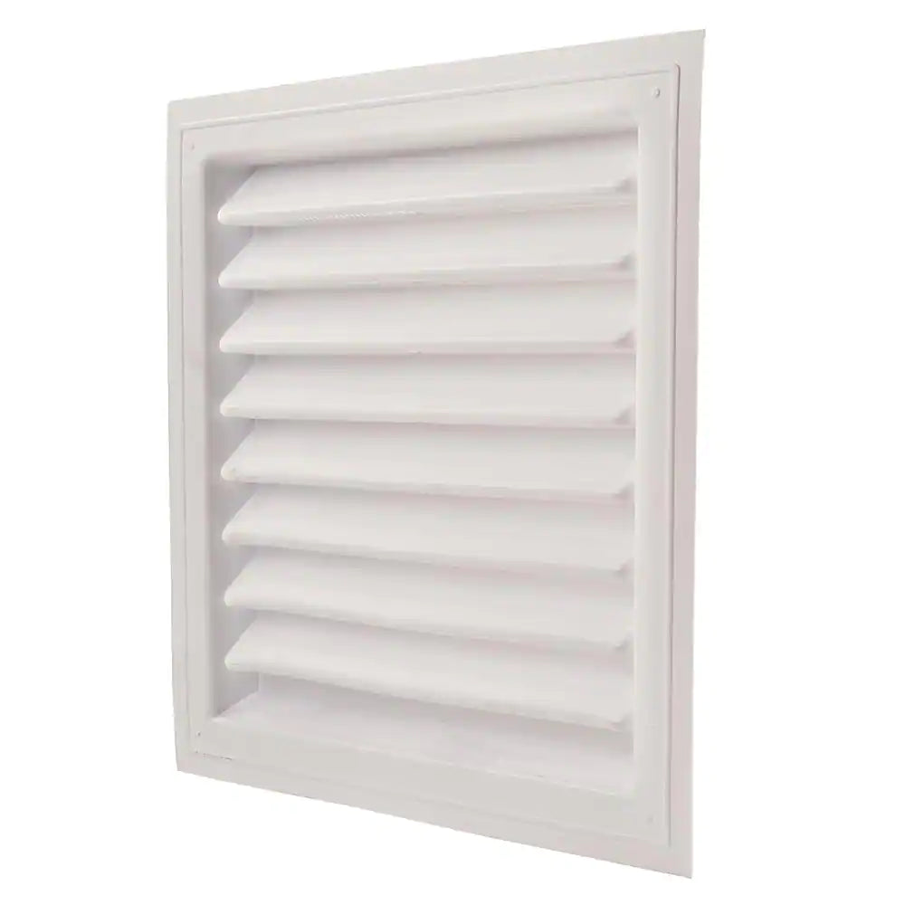 18 In. X 24 In. Plastic Wall Louver Static Vent in White
