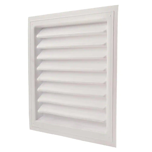 18 In. X 24 In. Plastic Wall Louver Static Vent in White