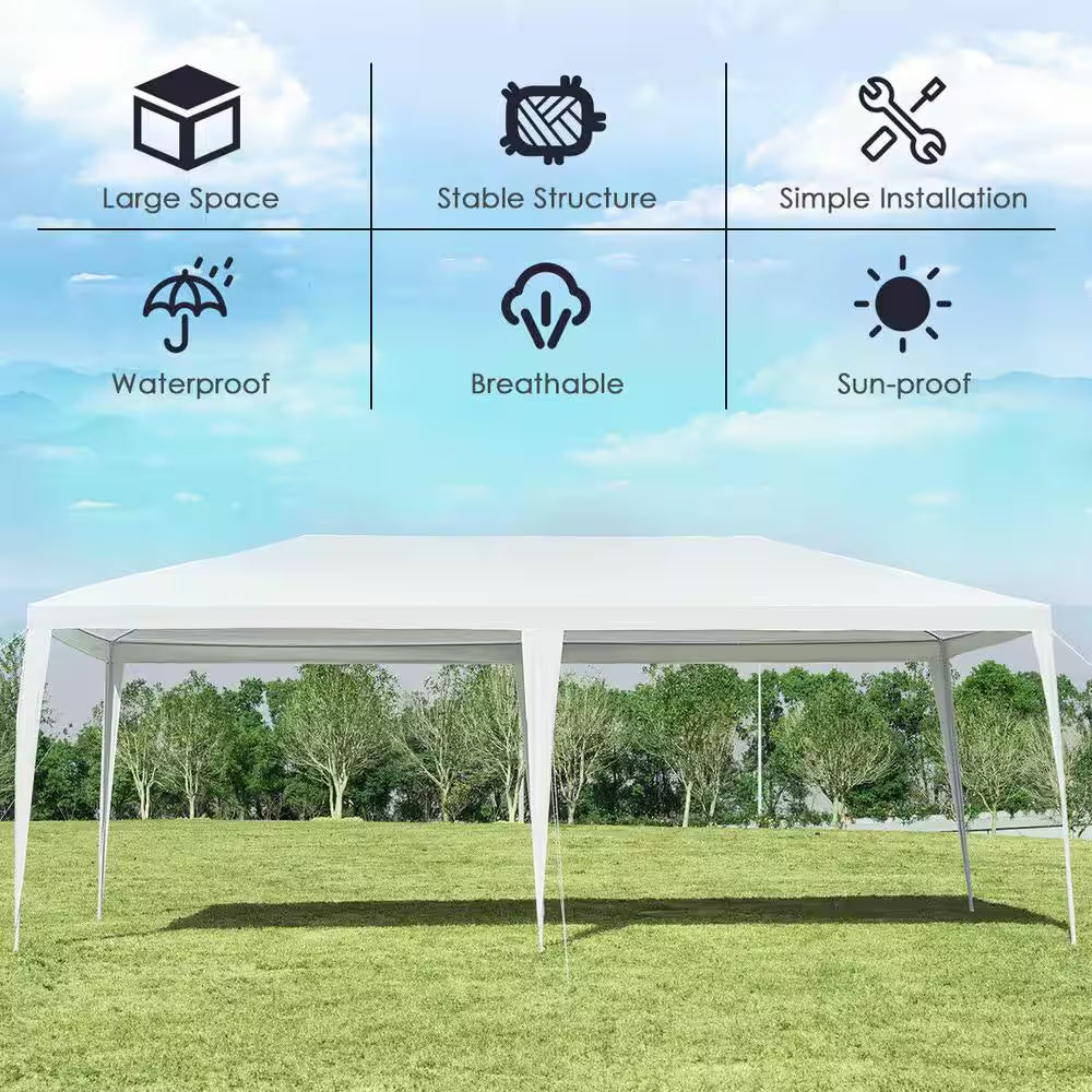 10 Ft. X 20 Ft. Outdoor Party Wedding Tent Heavy-Duty Canopy