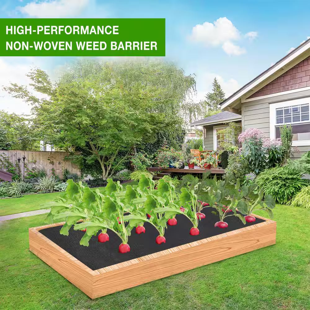 6 Ft. X 100 Ft. 3.0 Oz. Non Woven Fabric for Landscaping, French Drains, Underlayment, Weeds Barrier