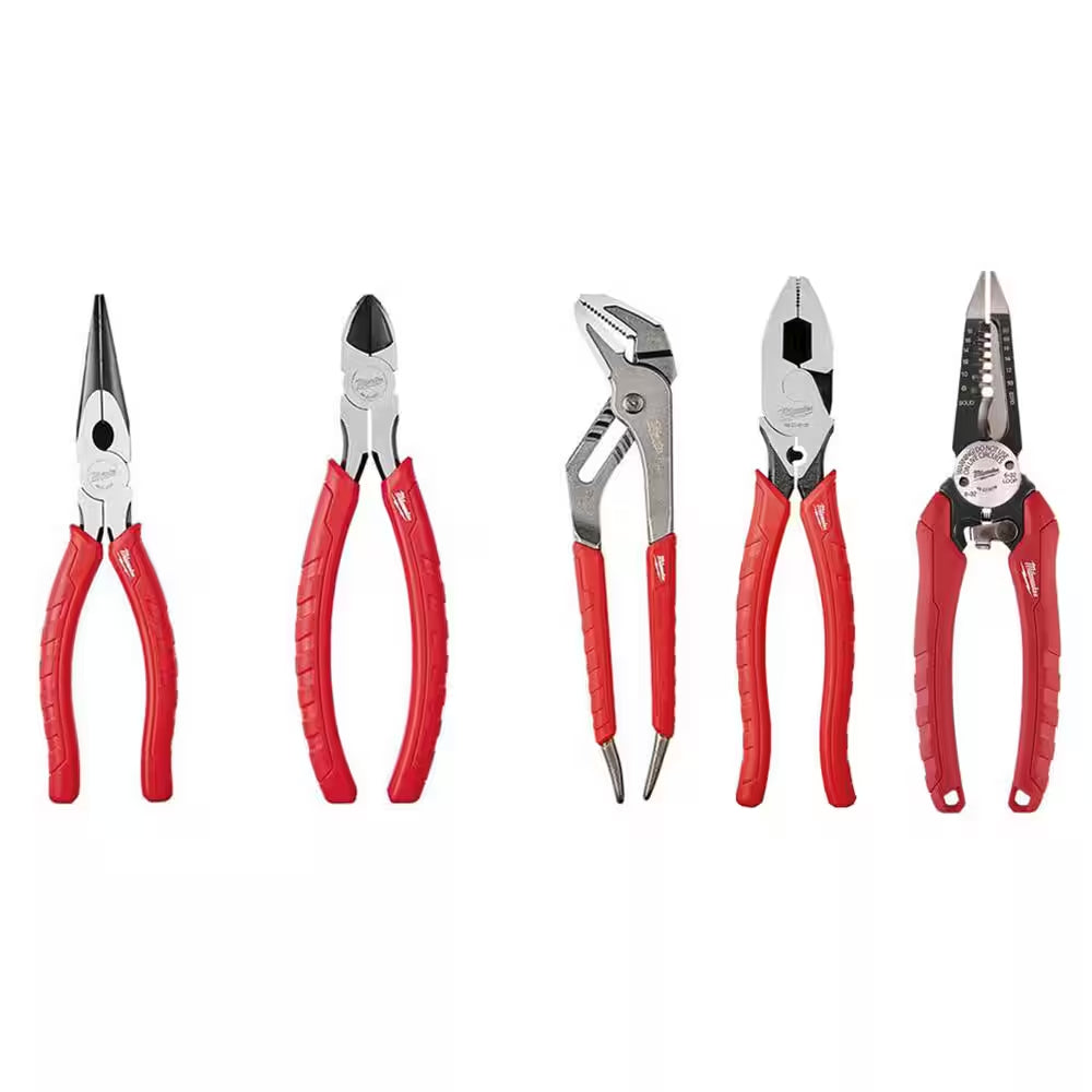 Electrician'S Pliers Hand Tool Set (5-Piece)