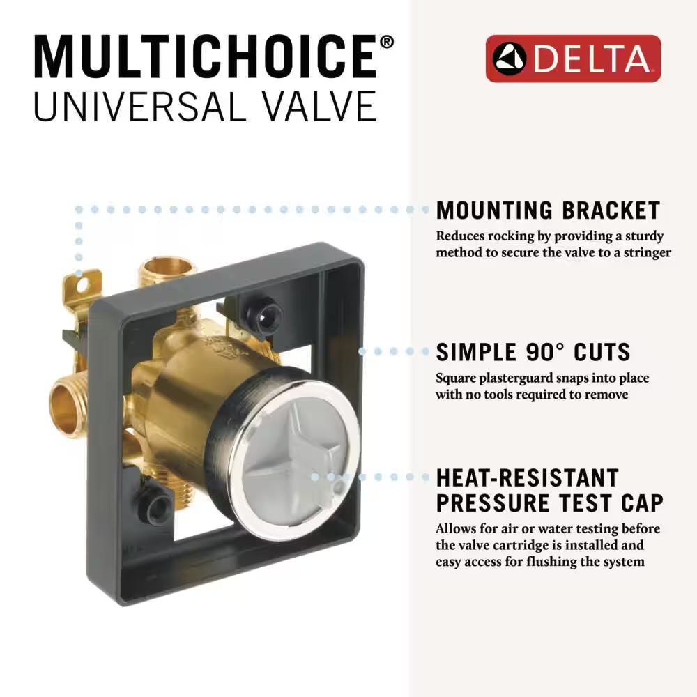 Multi-Choice Universal Tub and Shower Valve Body Rough-In Kit