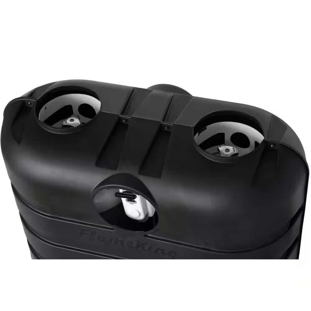 Heavy Duty Dual 20 Lbs. Black Propane Tank Cover for RV, Camper and Travel Trailer