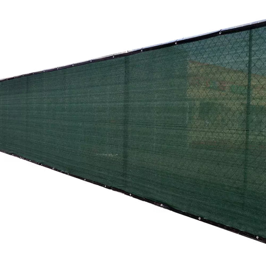 68 In. X 50 Ft. Green Privacy Fence Screen Plastic Netting Mesh Fabric Cover with Reinforced Grommets for Garden Fence
