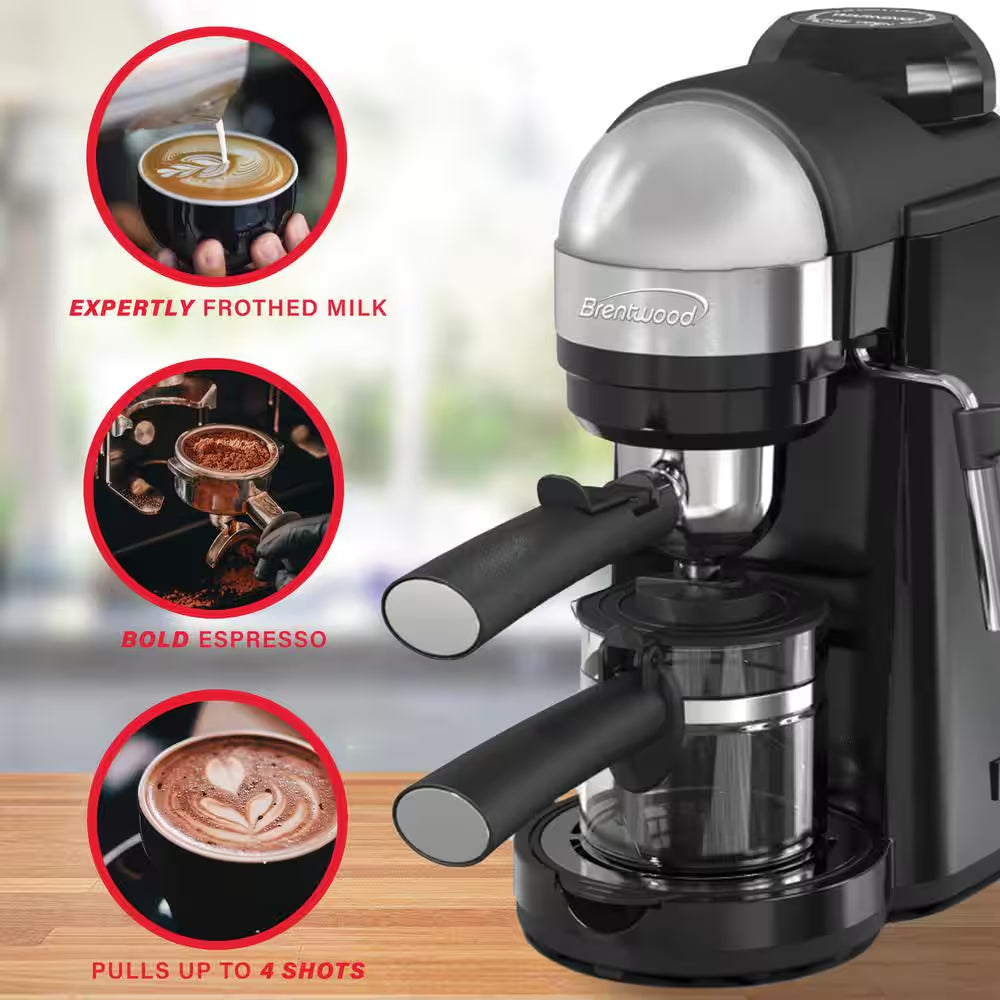 GA-135BK Espresso and Cappuccino Maker in Black