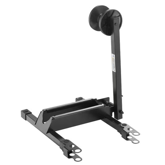 Black 1-Bike Foldable Floor Stand Garage Bike Rack