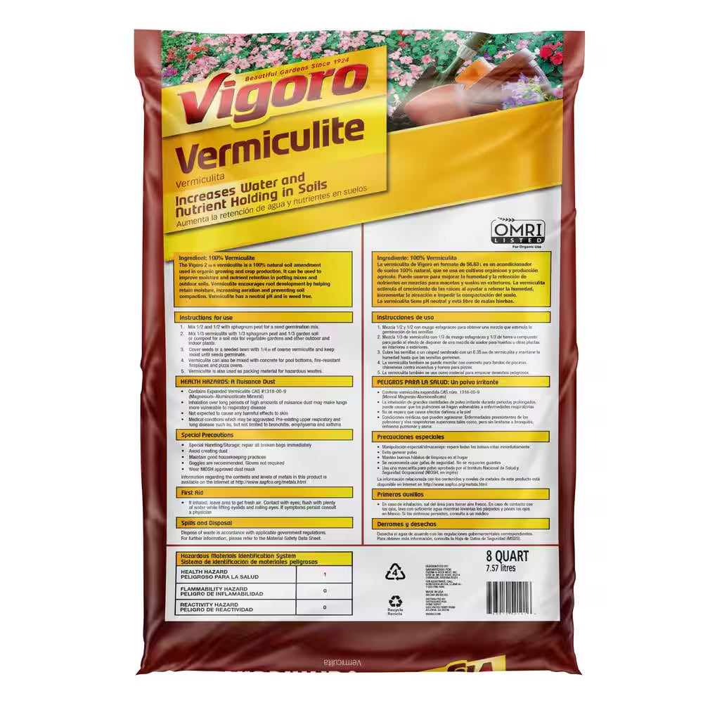 8 Qt. Organic Vermiculite Soil Amendment