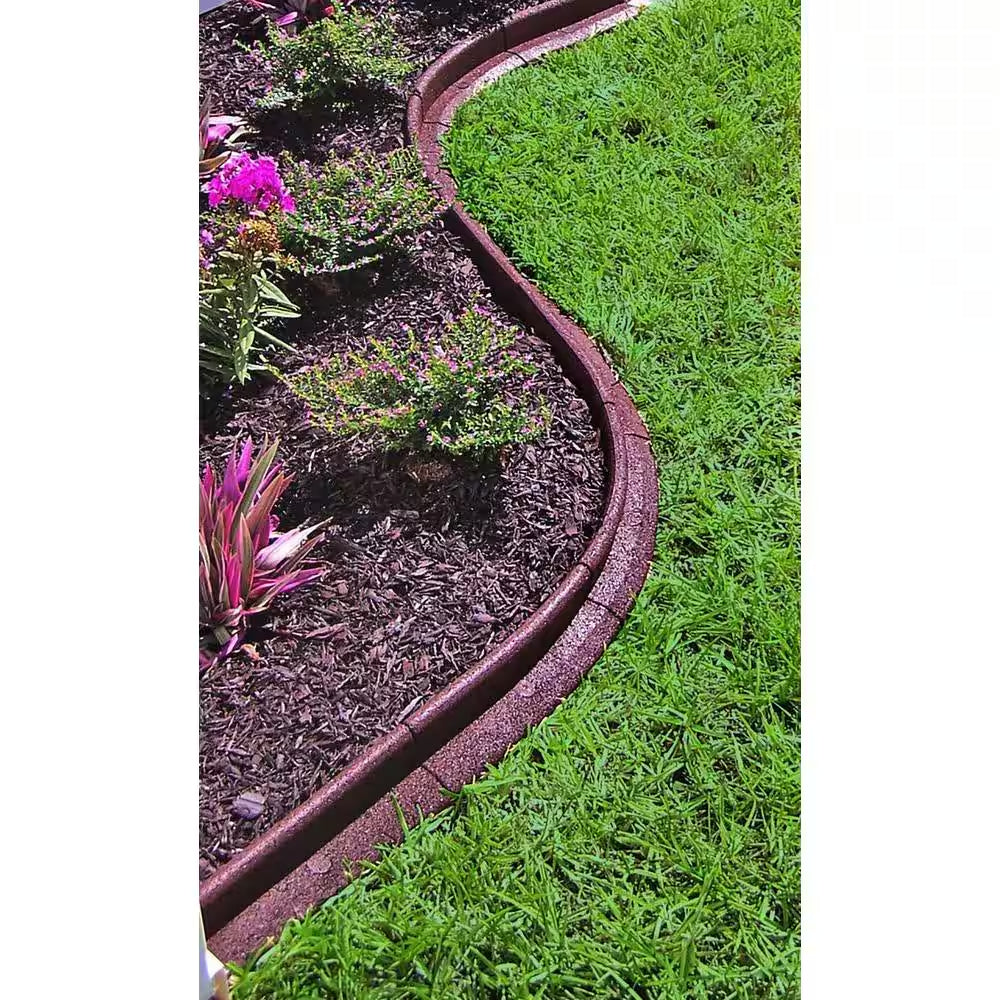Ecoborder 4 Ft. Brown Rubber Landscape Edging (6-Pack)