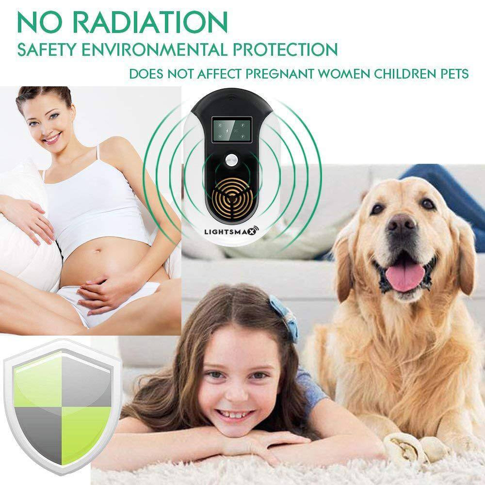 5-Watt Ultrasonic Electronic Indoor Pests Repeller Black Color