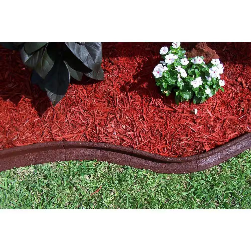 Ecoborder 4 Ft. Red Rubber Landscape Edging (6-Pack)