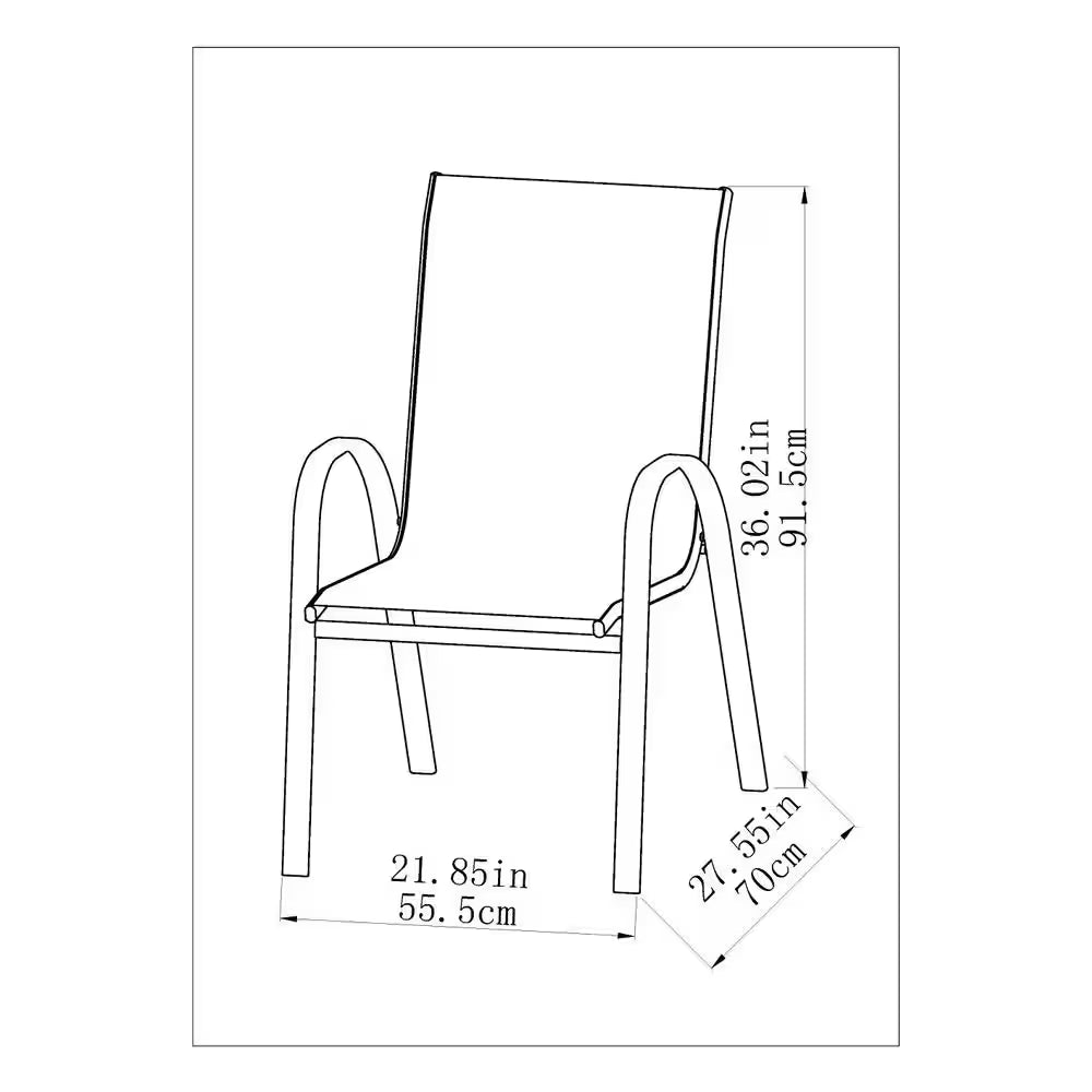 Sling Stack Outdoor Dining Chair in Riverbed
