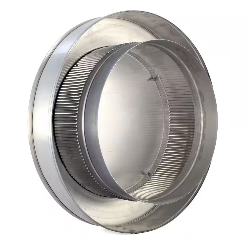 10 In. Dia. Aluminum Vent Pipe Cap in Mill Finish