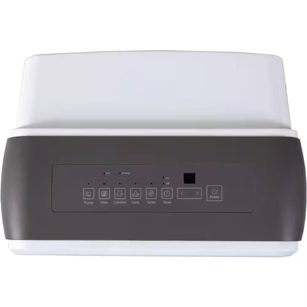 22 Pt. 1,500 Sq. Ft. Portable Dehumidifier for Large Rooms in White with Auto-Shutoff and Timer
