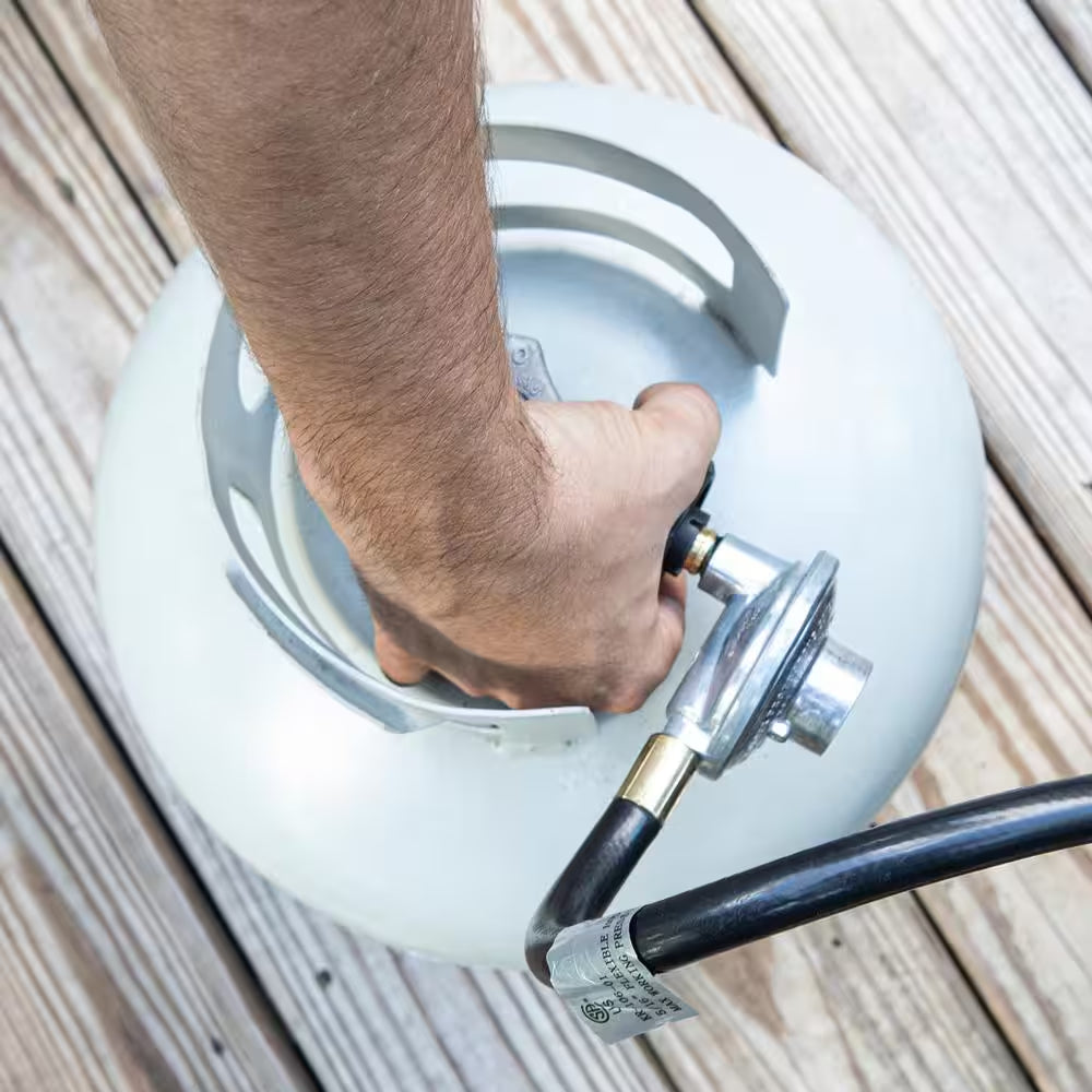 18,000 BTU Cabinet Propane Outdoor Space Heater with Hose and Regulator