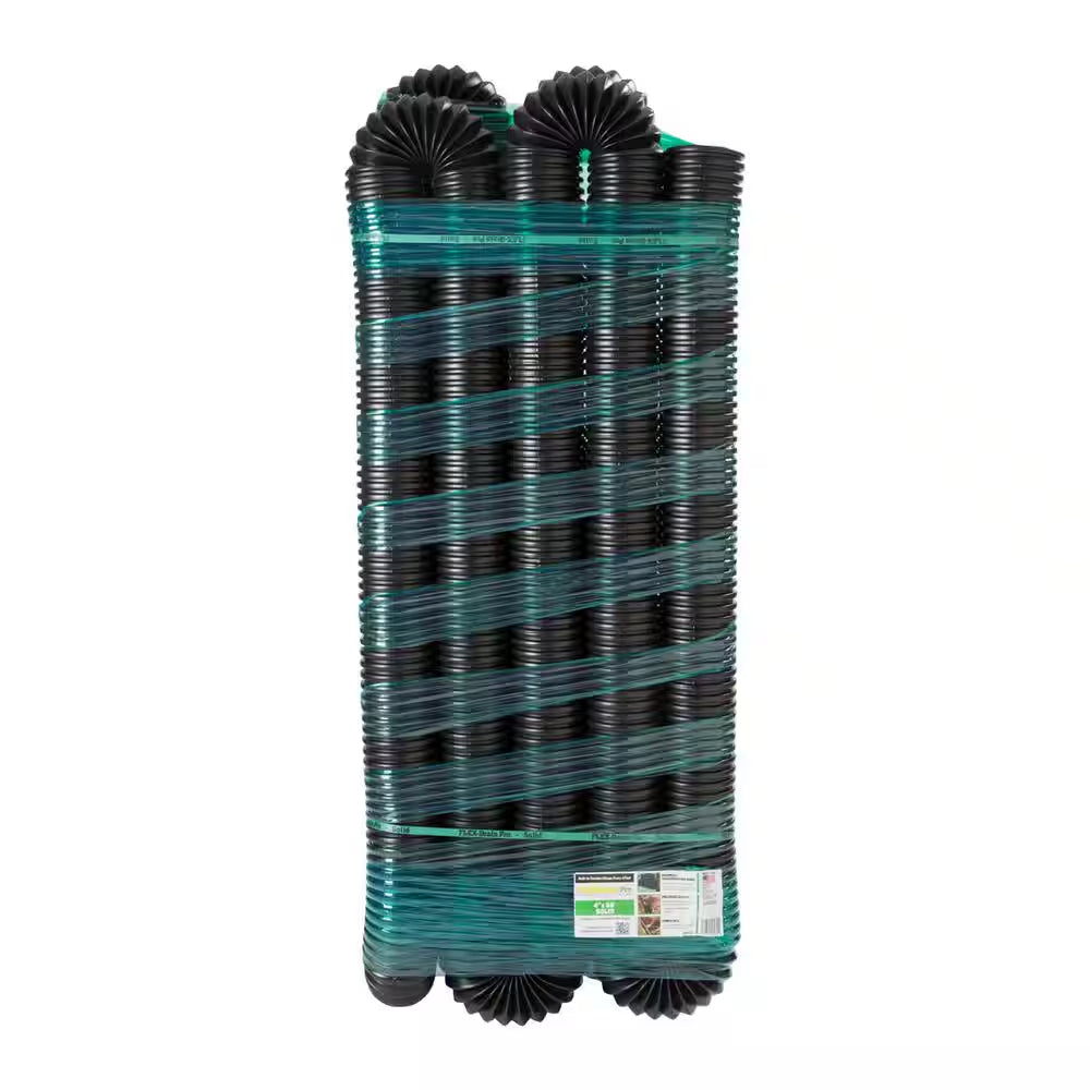 Flex Drain Pro 4 In. X 50 Ft. High Density Polyethylene Solid Drain Pipe