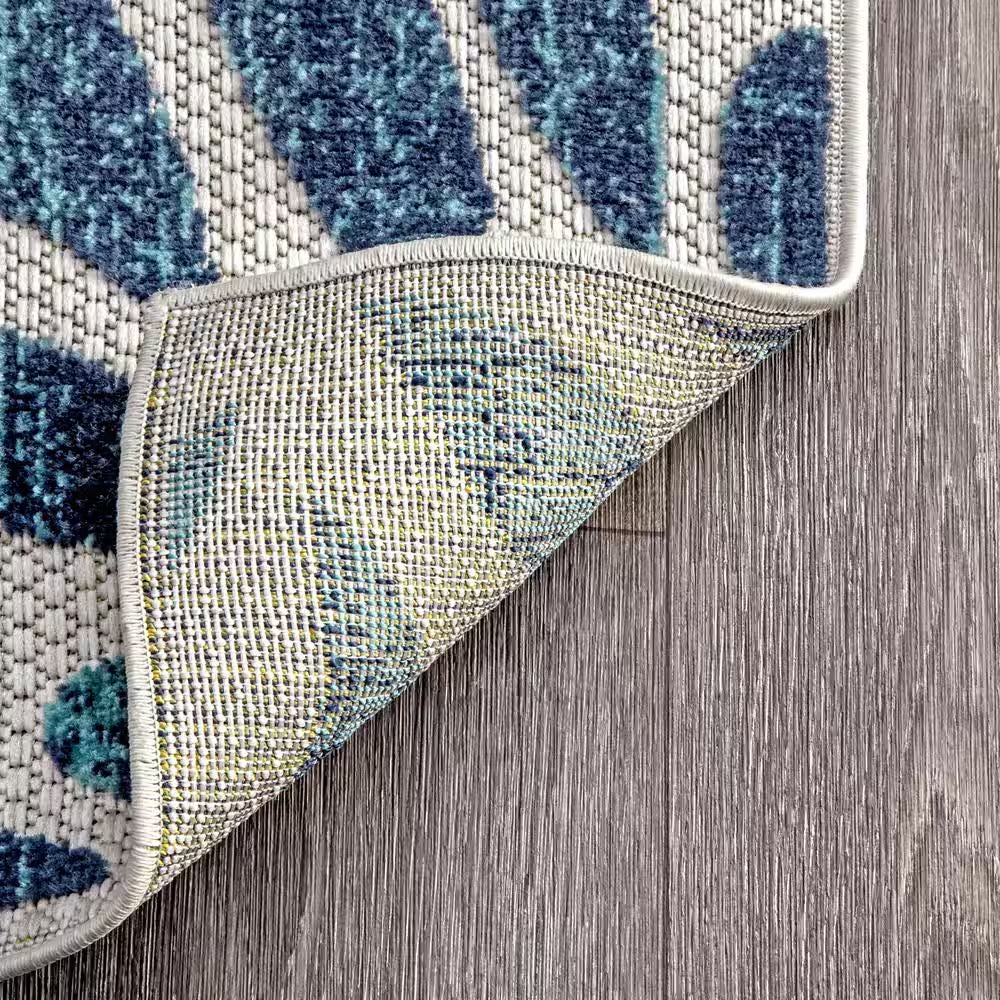 Irina Modern Bohemian Floret Multi 5 Ft. X 8 Ft. Indoor/Outdoor Patio/Living Room/Bedroom/Dining Room Area Rug