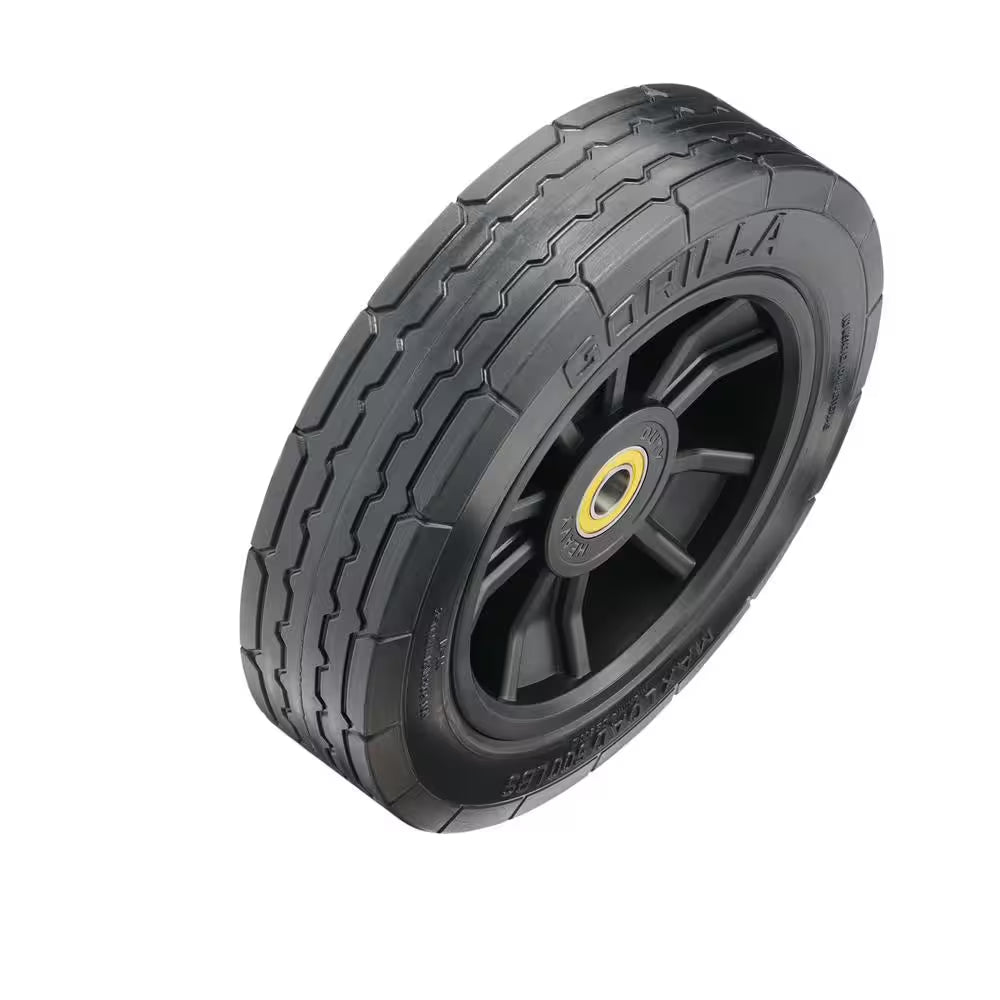 10 In. Heavy-Duty No-Flat Hand Truck Replacement Tire