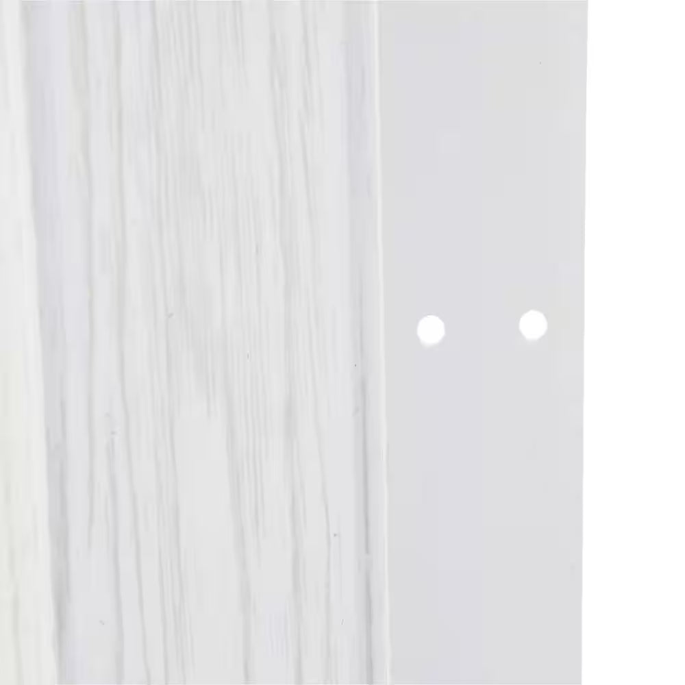 Via 36 In. X 80 In. White Mist Vinyl Accordion Door with Hardware