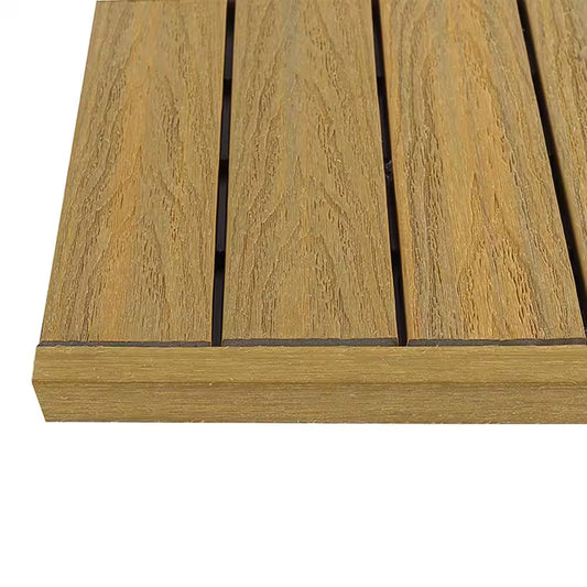 1/12 Ft. X 1 Ft. Quick Deck Composite Deck Tile Straight Trim in English Oak (4-Pieces/Box)