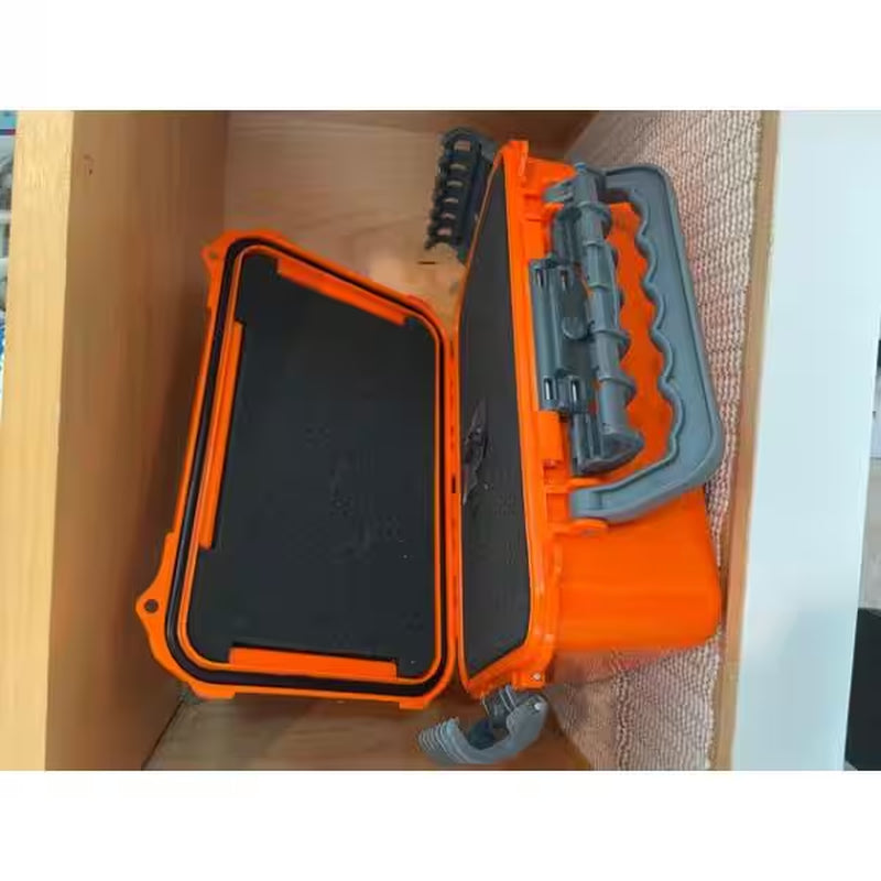 Large ABS Case with Handle in Orange