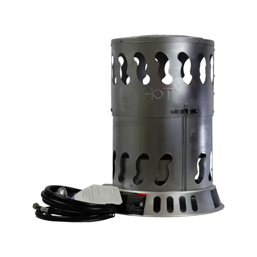 80,000 BTU Convection Portable Propane Outdoor Space Heater with 10 Ft. Hose and Regulator