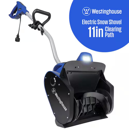 11-In. 120-Volt Electric Corded Snow Shovel with LED Light