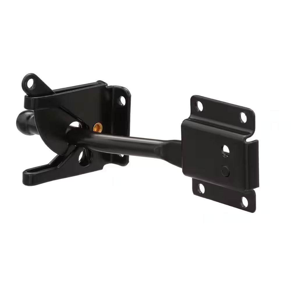 Black Self-Adjusting Gate Latch