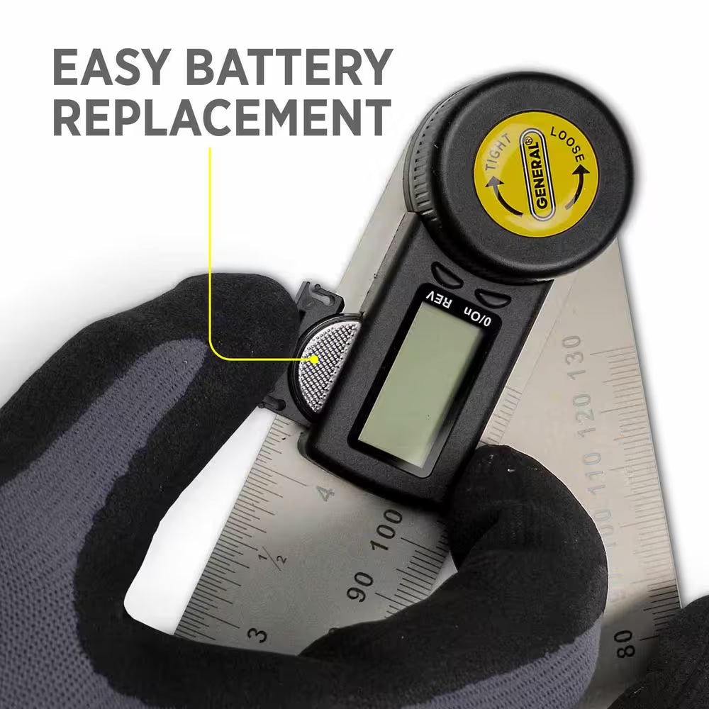 5 In. Digital Reversible Angle Finder with Angle Lock and Large LCD Readout