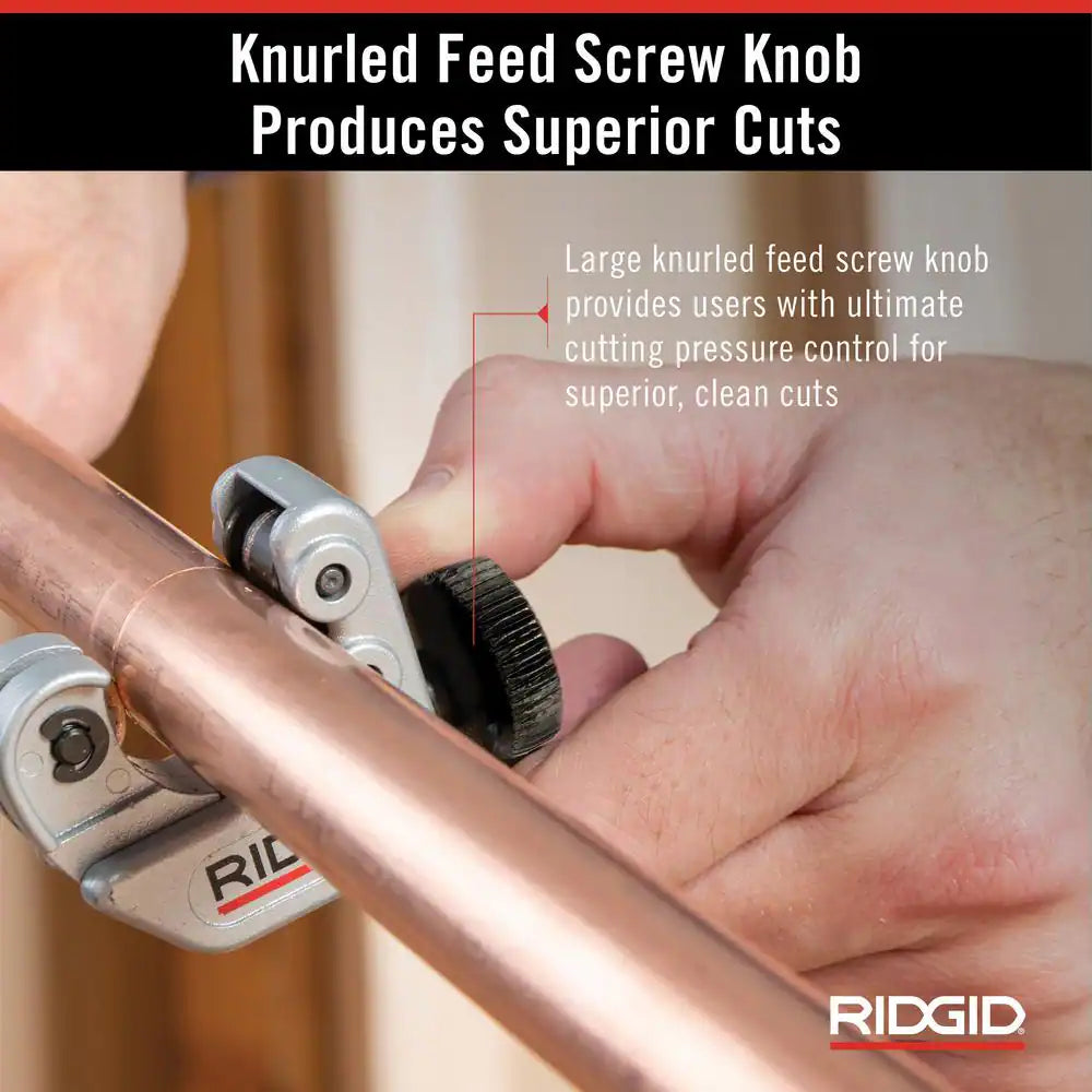 3/16 In. to 15/16 In. 104 Close Quarters Copper, Aluminum, Brass, and Plastic Tubing Cutter, Multi-Use Tubing Tool
