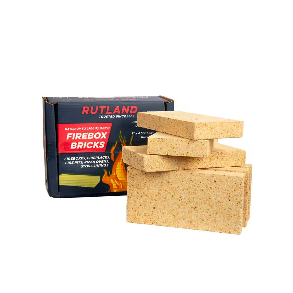 4.5 In. X 9 In. X 1.25 In. Fire Brick (6 per Box)