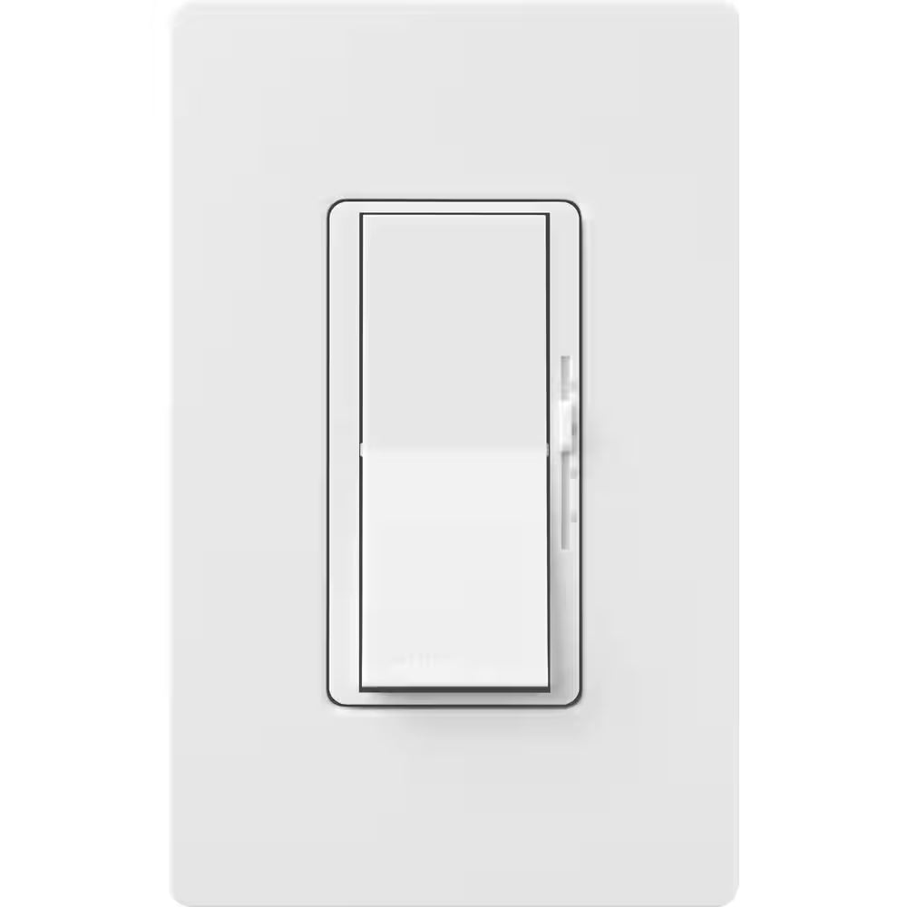 Diva 3-Speed Rocker Fan Control and Light Switch, Single-Pole, 1.5A Fan/1A LED, White (DVFSQ-LFH-WH)