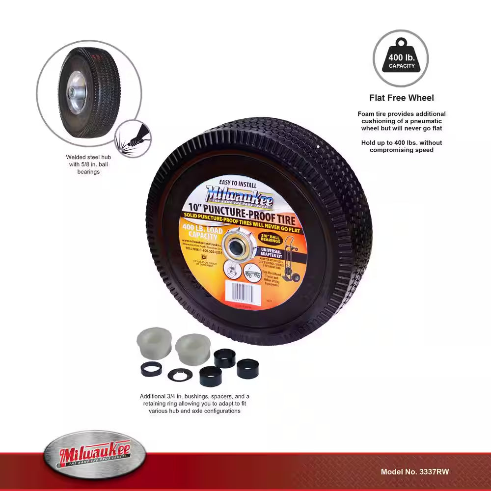 10 In. Flat Free Wheel Part