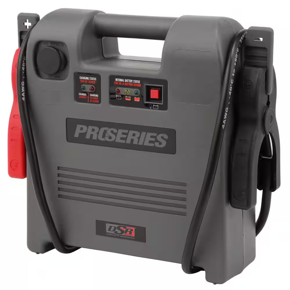 DSR Professional Grade 12 Volt, 1800 Peak Amps Jump Starter, Portable Power Station