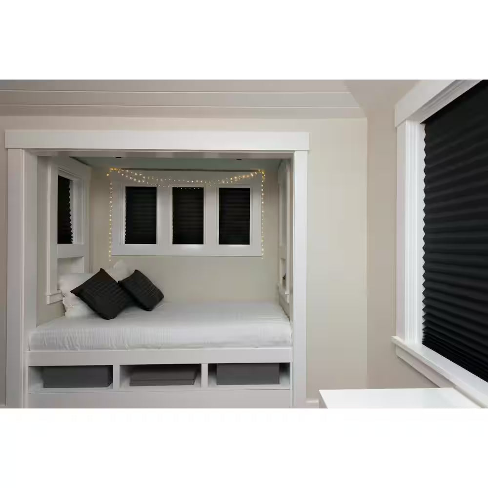 Black 36 In. X 72 In. Blackout Paper Cordless Temporary Blind/Shade