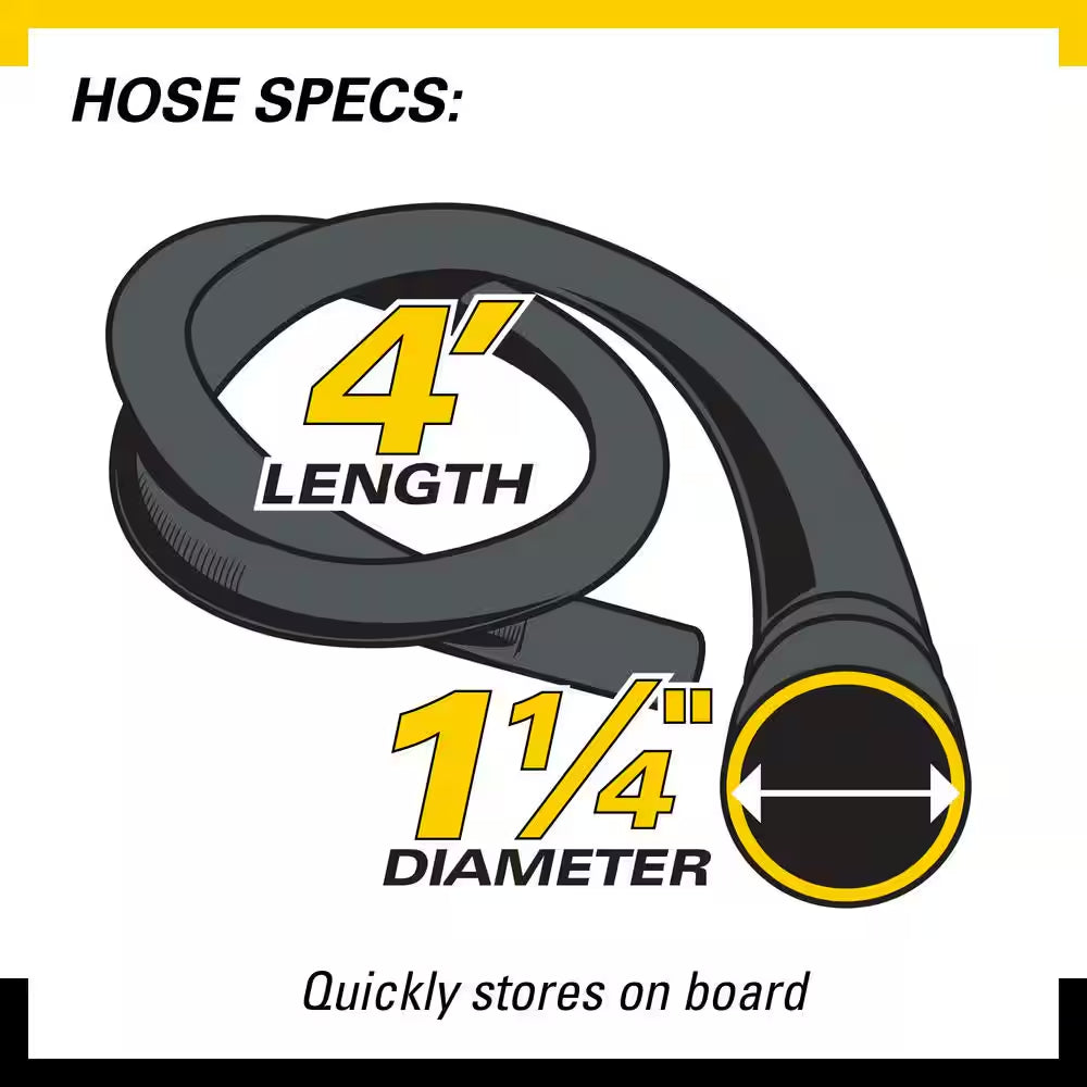 2.5 Gal. 1.75 Peak HP Small Shop Vacuum Wet Dry Vac with Filter Bag, Hose, Utility and Car Nozzle Attachments HD2025