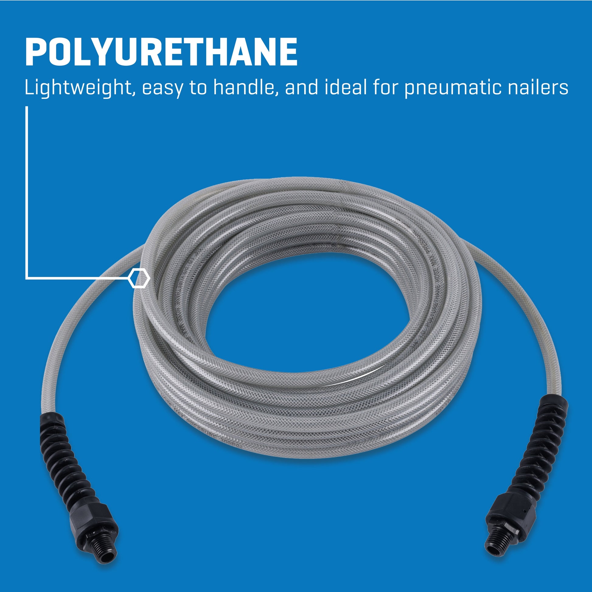 1/4-In X 50-Ft Field Repairable Polyurethane Air Hose