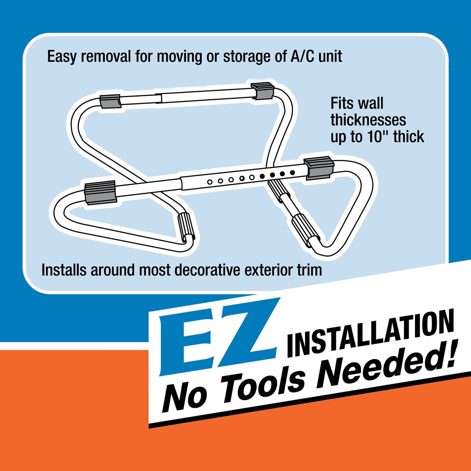 13.25 W X 10.5-In H Window Air Conditioners Support Bracket