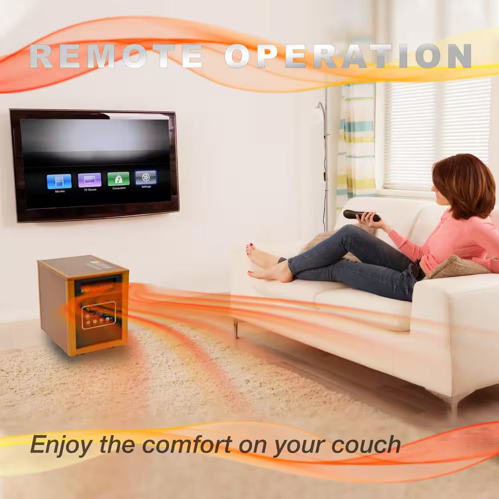 Original 1500-Watt Infrared Portable Space Heater with Dual Heating System