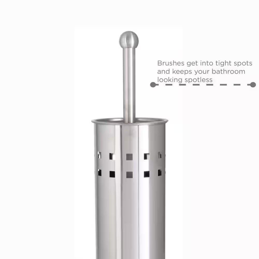 Stainless Steel Toilet Brush with Air Vents-Promo