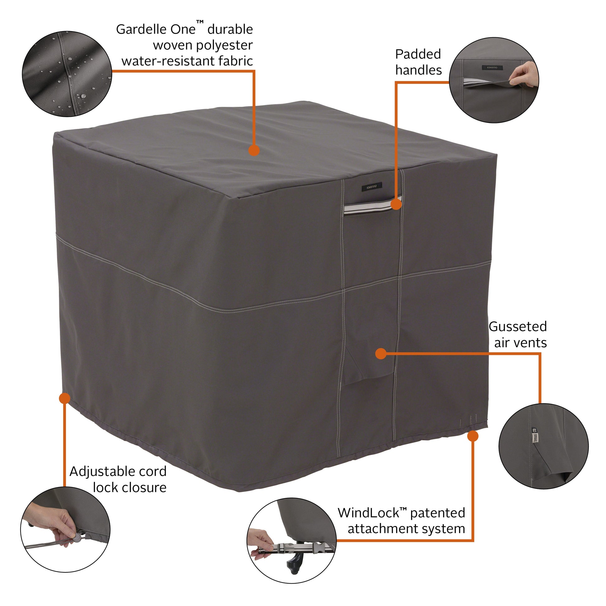 Ravenna 34-In W X 30-In H Central Air Conditioners Cover