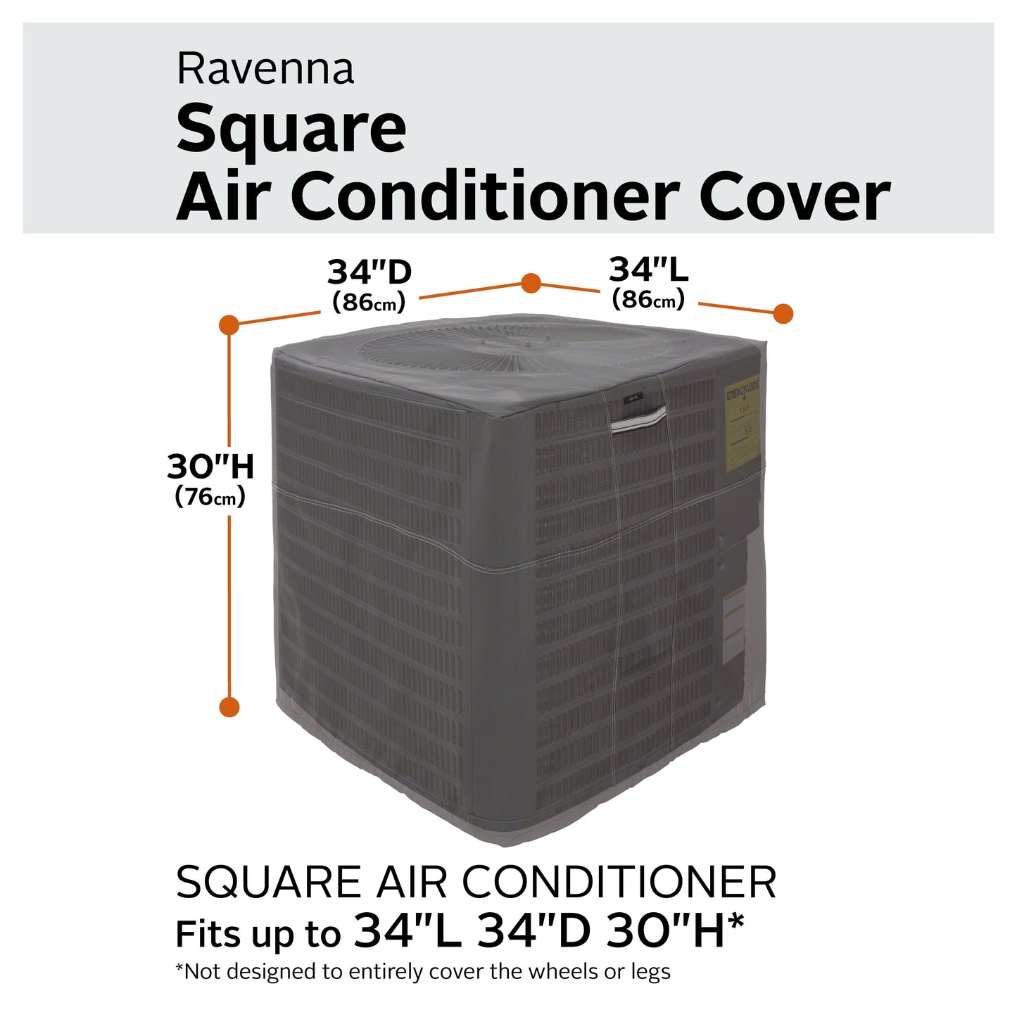 Ravenna 34-In W X 30-In H Central Air Conditioners Cover