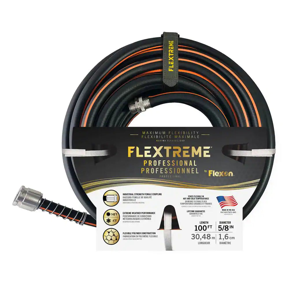 Flextreme Pro 5/8 In. X 100 Ft. Performance Rubber Garden Hose